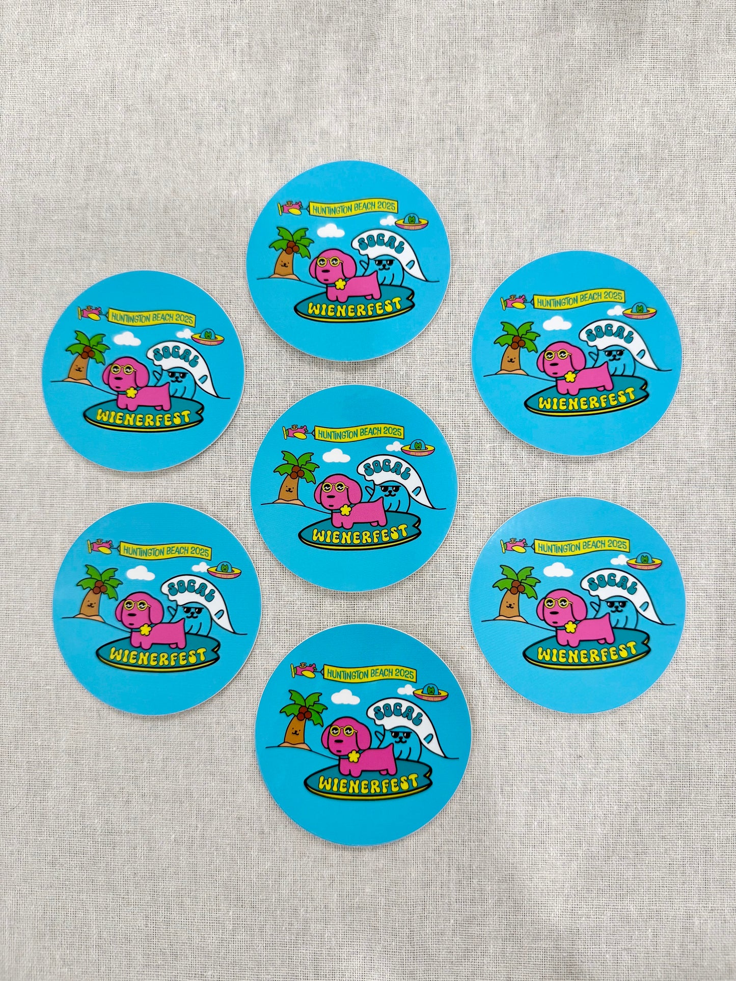 SoCal Wienerfest 2025 Sticker | Jiby Collab