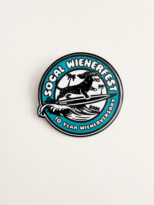 Limited Edition 10 Year Wieniversary Enamel Pin