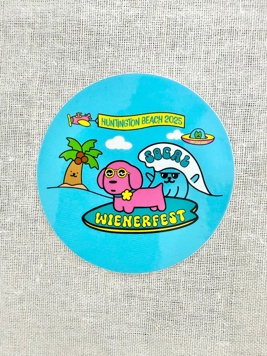 SoCal Wienerfest 2025 Sticker | Jiby Collab